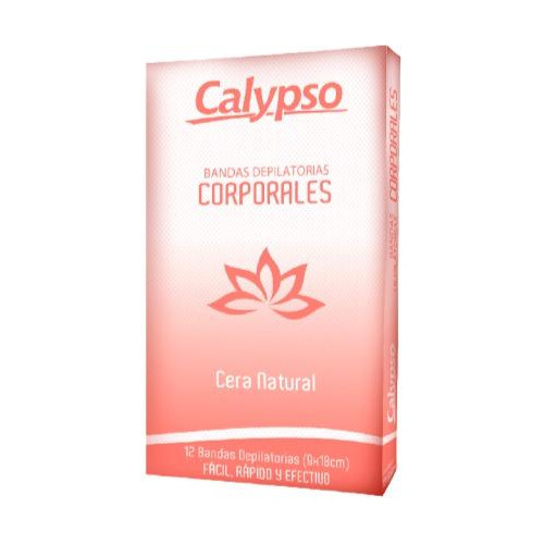 Bandas Depilatorias Calypso Corporal Natural X12