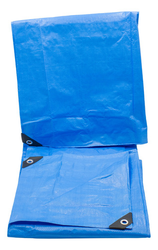 Lona De Polietileno Termosellada Reforzada Azul 90 Gr 3x4 M