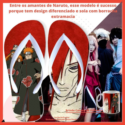 Chinelo Akatsuki Pain Nagato Envio 24 Hr Shinobi Geek Naruto