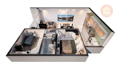 Apartamento À Venda, 46 M² Por R$ 216.000,00 - Parque São Vicente - São Vicente/sp - Ap4237