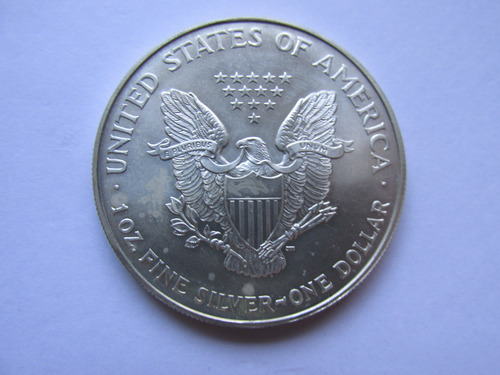 Moneda Estados Unidos 1 Dollar Liberty 1 Onza Plata Año 1995 (Usado)