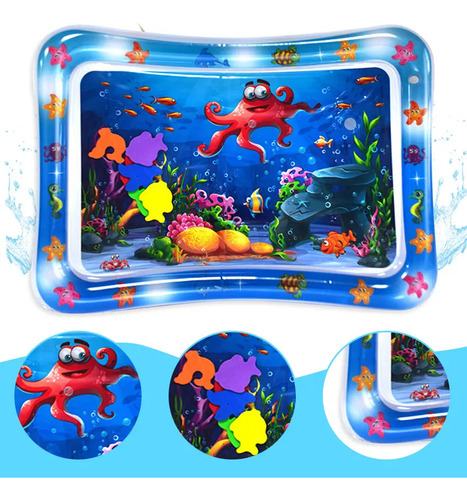 Alfombra Manta Didactica Inflable Agua Bebes