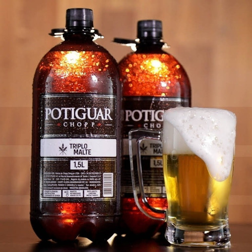 Kit 3 Chopp Potiguar 1,5 Litros Triplo Malte