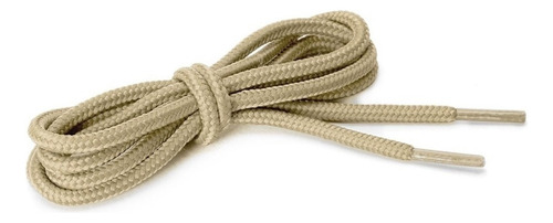 Agujeta Redonda Cordón Para Bota Zapato Caqui 1.2m 4pieza