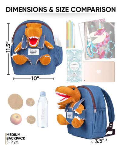 Mochila Para Niños Naturally Kids Con Juguete De Peluche, Re
