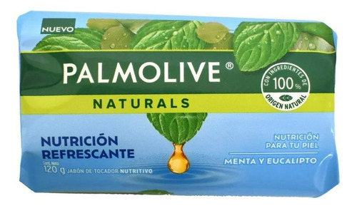 Jabón De Tocador Palmolive Naturals Menta Y Eucalipto 120 G
