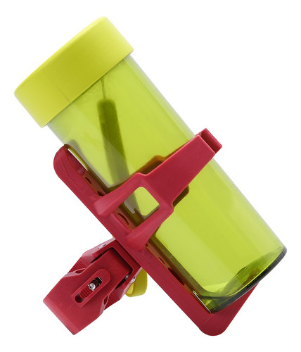 Bicicleta Manillar Botella De Agua Portavasos Jaula Rojo