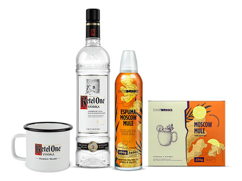 Combo Vodka Ketel One - Moscow Mule Com Caneca