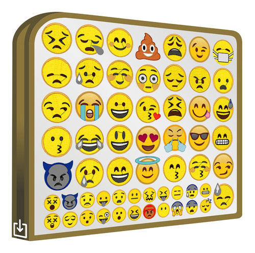 Emojis 58pk Set 58 Matrices Bordadoras Maquinas Bordar Ropa