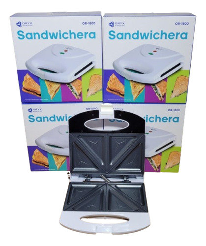 Sandwichera Tostadora Oryx  Antiadherente 750w Tostados