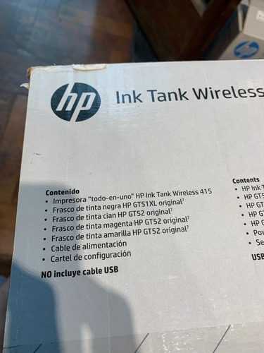 Hp Ink Tank Wireless 415 Z4b53a - Impresora Inalámbrica Negro
