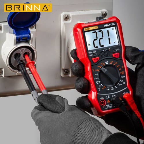 Multimetro Tester Digital Hb-113a + Alicate Precision Brinna
