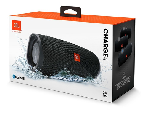 Parlante JBL Charge 4 portátil con bluetooth waterproof black 110V/220V
