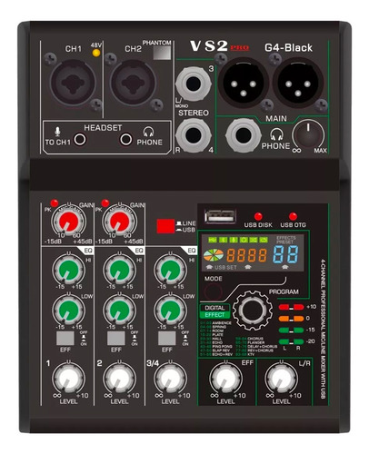 Mesa De Som Vs2pro G4 Preta