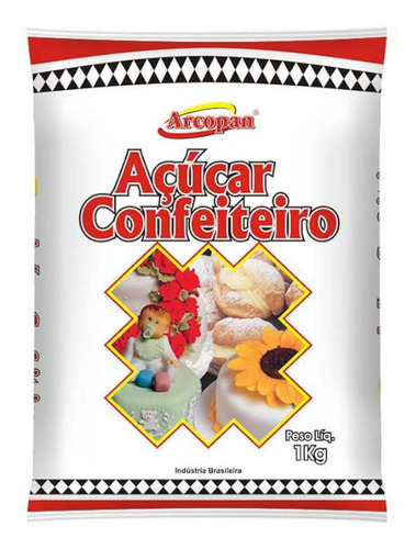Açúcar De Confeiteiro - Com 1 Kg - Arcolor