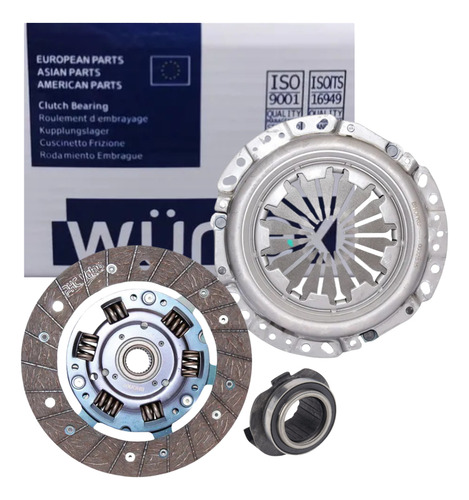 Kit De Embrague Para Renault Clio 1.6 K4m 00/12 3 Pzs Wurtex