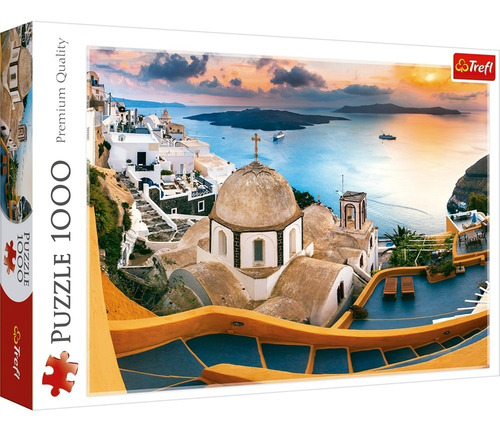 10445 Santorini Grecia Trefl Rompecabezas 1000 Piezas