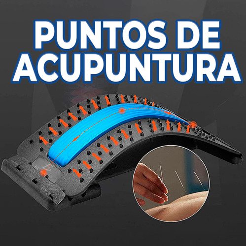 Cracker Masajeador Espalda Lumbar 4 Niveles Ajustable Morado