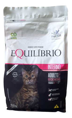 Ração Equilíbrio Gato Adulto Frango 1,5 Kg