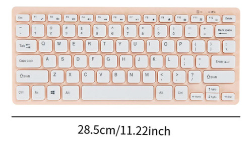 Teclado Cableado Cómodo Escribiendo Mini Conveniente Rosa