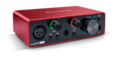 Imagen 1 de 6 de Interface De Audio Focusrite Scarlett Solo 3ra Generacion