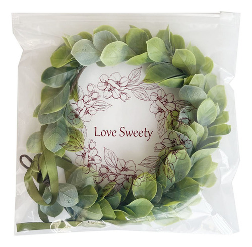 Love Sweety Diadema Floral De Eucalipto Con Corona De Flores