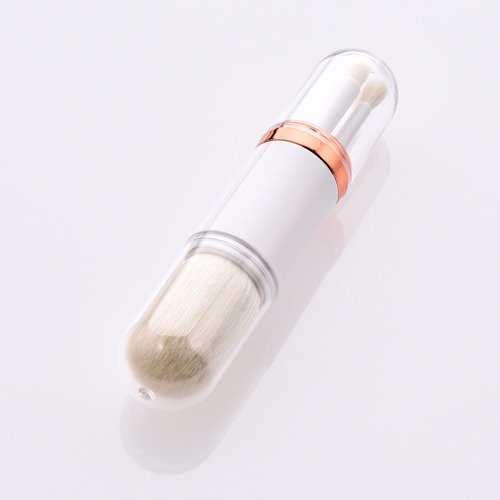 Brocha De Maquillaje Retráctil De Doble Cabezalab