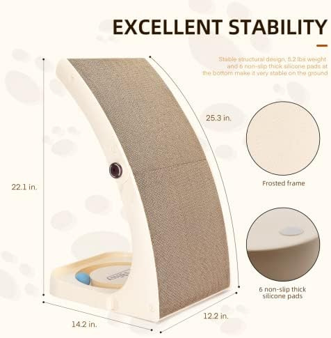 Uniblissy Cat Scratcher, Bloc De Notas Para Gatos De Primera