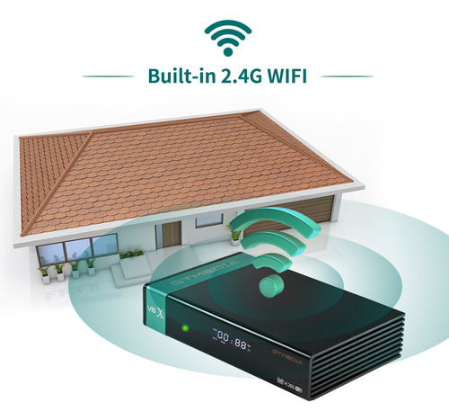 Receptor Hd Satélite Gtm-v8x Compatible Con H.265 C Ku Band