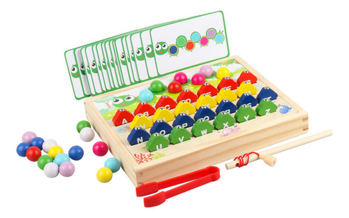 Juego De Pesca Magnético De Madera, Juguete De Habilidad