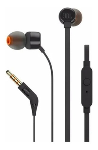 Auriculares In-ear Jbl Tune 110 Con Cable Color Negro Negro