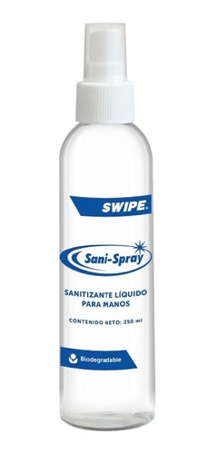 Sanitizante Liquido Para Manos - Sani Spray 250 Ml.