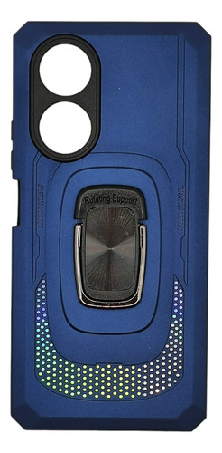Funda Oppo A58 4g + Mica Hidrogel Protector Rudo Anillo 