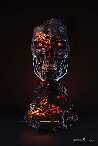 Estatua - Terminator T-800 Máscara De Arte De Tamaño Natural