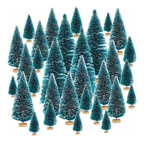Set De 20 Mini Árboles De Navidad Artificiales De Pino