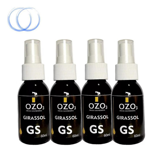 Kit Óleo Girassol Ozo3 60ml - Hidratação E Proteção