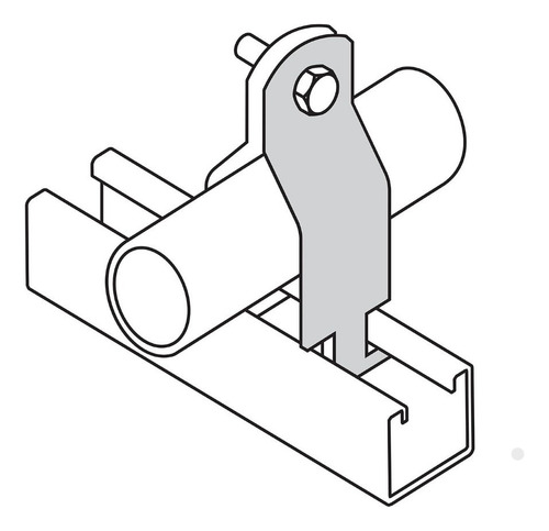 Paquete 10 Piezas Abrazadera Unicanal 1pul Anclo Ae100