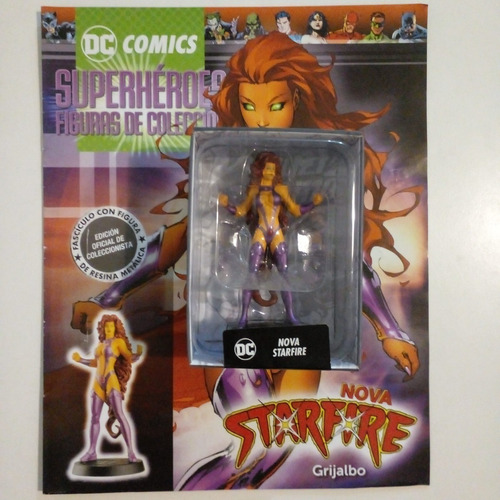 Revista + Figura Coleccionable Dc Comics. Nova Starfire.