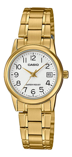 Reloj Casio Ltp-v002g-7b2 Acero Mujer Dorado
