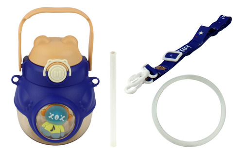 Garrafa Infantil Orelinha De Gato Azul 950ml