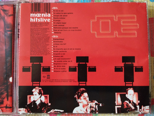 Moenia 2 Cd Hits Live V (Usado)