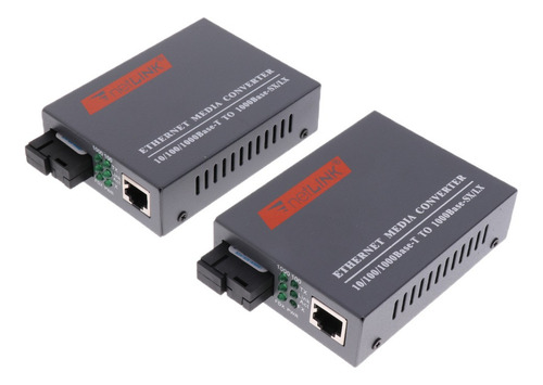 Convertidor De Medios Ethernet A Fibra Óptica Gigbit Rj45