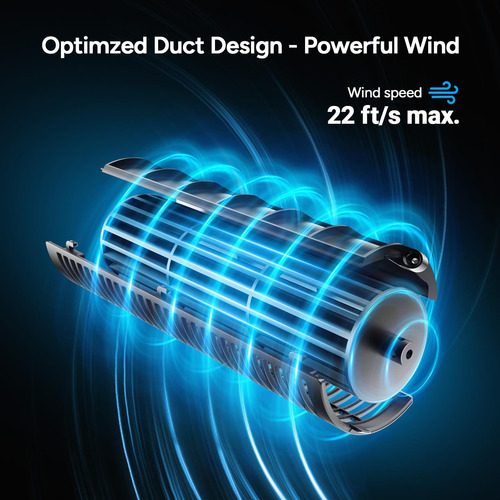 Ventilador Tipo Torre Dr.prepare, 28 Db, Silencioso, 3 Veloc