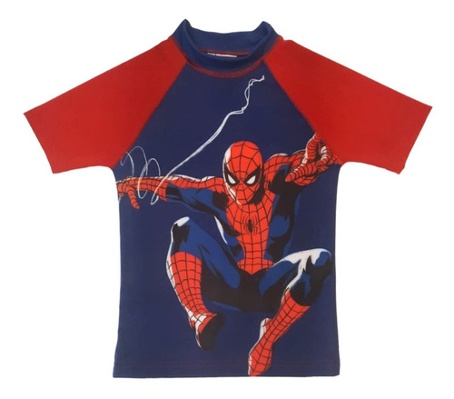 Remera Manga Corta Hombrearaña Uv Proteccion Solar 50 Pileta