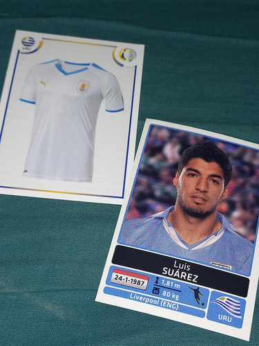 Figuritas Luis Suarez Uruguay / Lote X 2