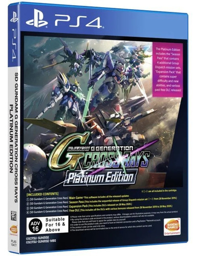 Edição Platinum de Gundam G Generations para PS4
