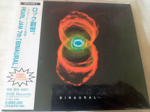 Cd Digipak Doble Pearl Jam - Binaural 1er Ed Japonesa Grunge (Usado)