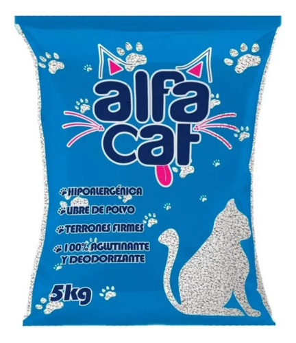 Arena Para Gato Alfacat + 3 Juguetes Para Gato Con Catnip