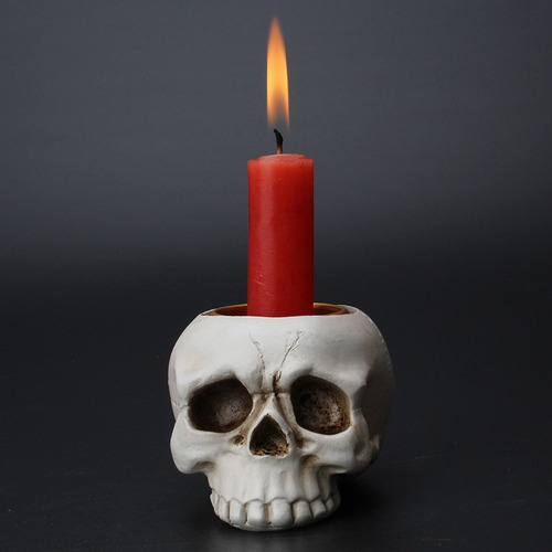 Vela Crafts Con Forma De Calavera, Soporte Para Velas De Té