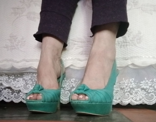 Zapatos Tacón Alto Y Plataforma. Poco Uso. Muy Buen Estado (Usado)